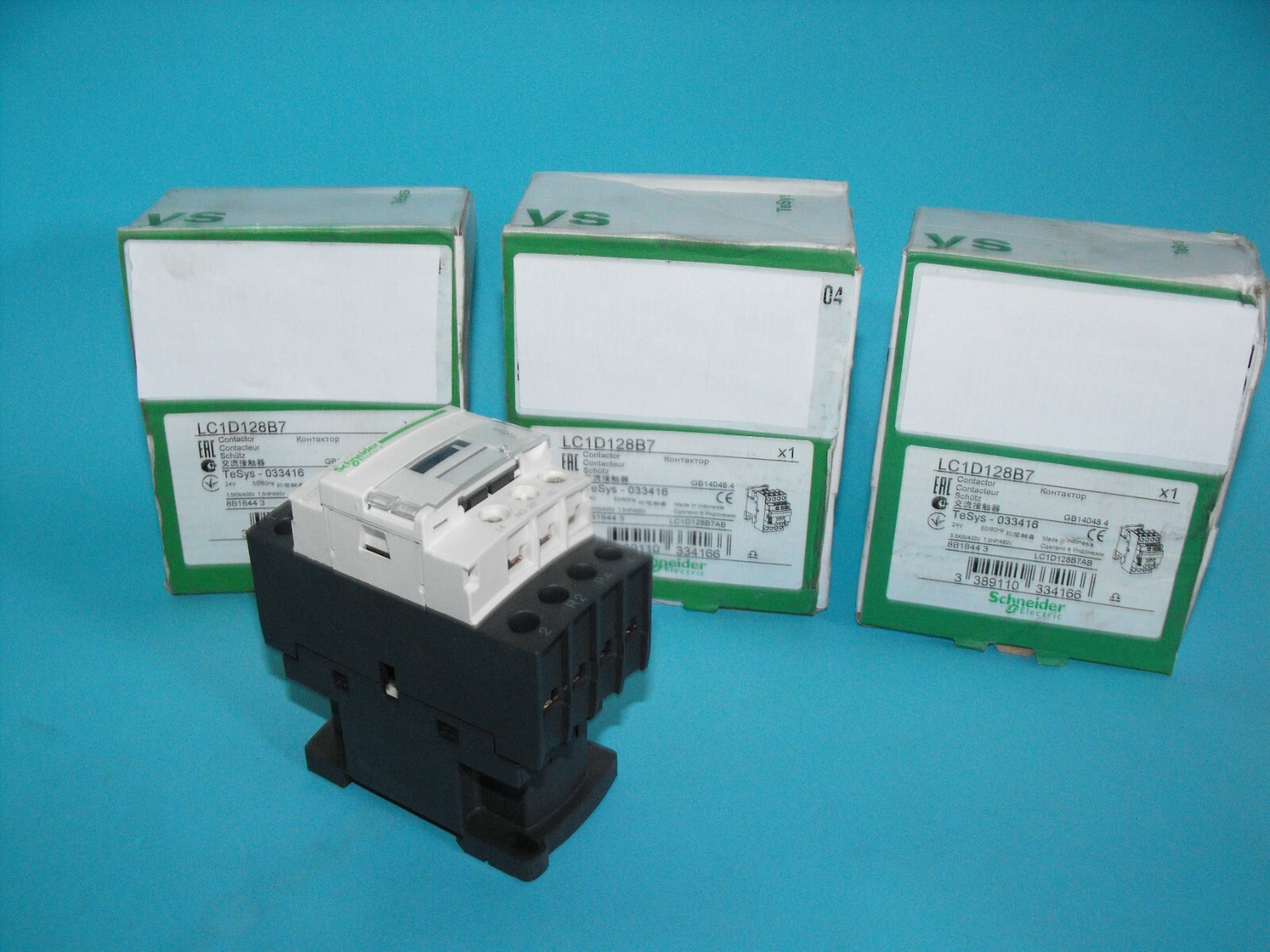 Schneider Electric.TELEMECANIQUE LC1D128B7.Contactor  5.5KW-24V(LOT3PCS).NEW