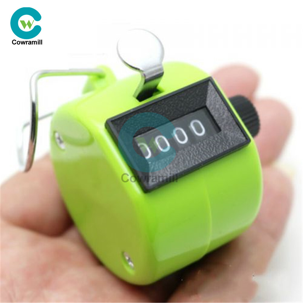 Handheld Mechanical Tally Counter Hand Held 4 Digit Counting Handy Convenient