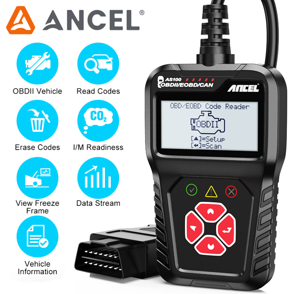 Automotive Scanner OBD2 Code Reader Engine Warning Light Reset Diagnostic Tool