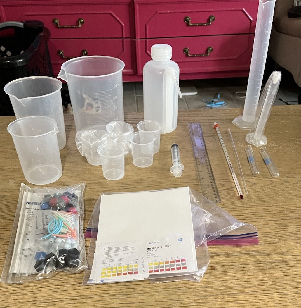 Lab Chemistry Set: Graduated Cylinders, Beakers, Test Tubes Much More
