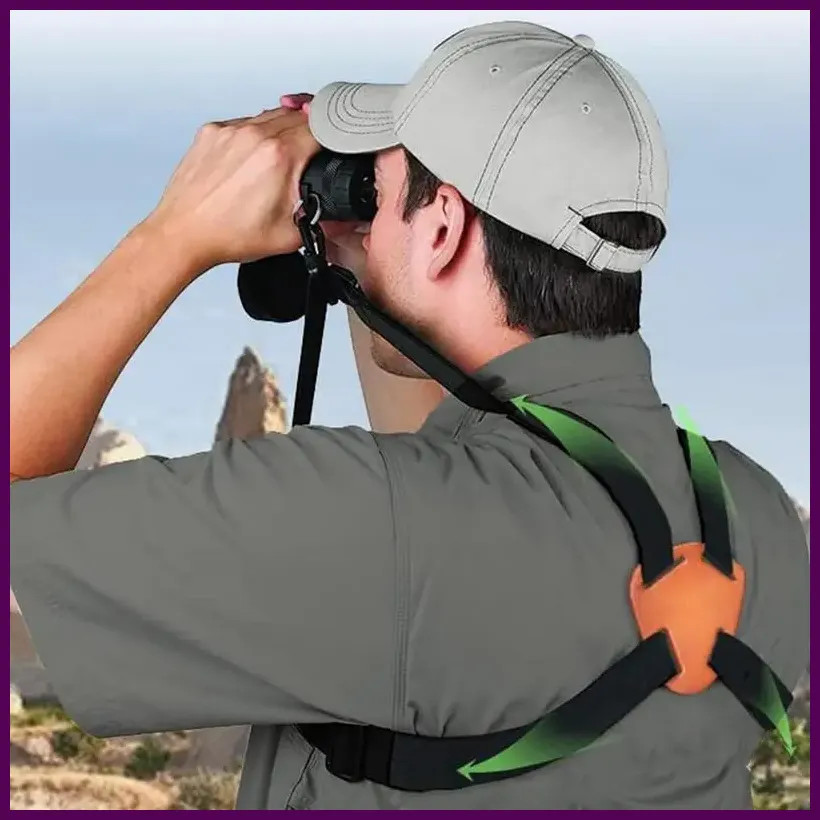 Binoculars Harness Strap X-Shaped Harness Strap Adjustable Binocular Carrier