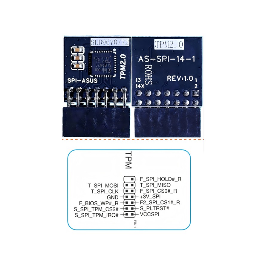 SPI Module TPM 2.0 Module SPI-TPM Module TPM Module for ASUS
