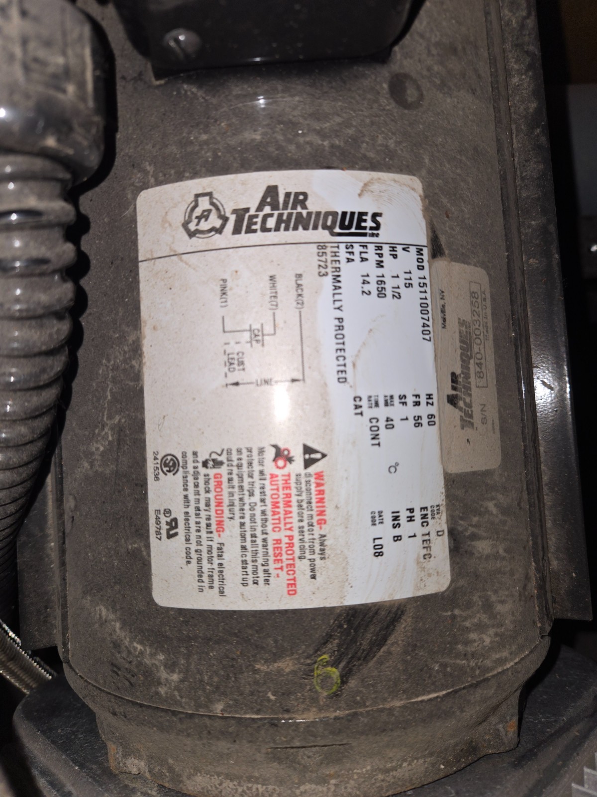 AIR TECHNIQUES model AS21 Dental air compressor 115v