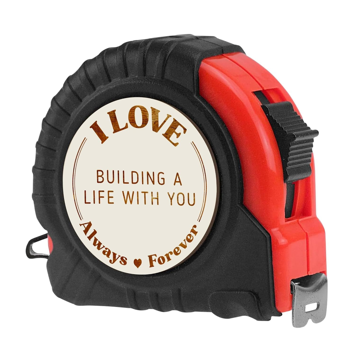 Gossby Gift for Husband, Boyfriend - I Love Building a Life with You Tape Measur