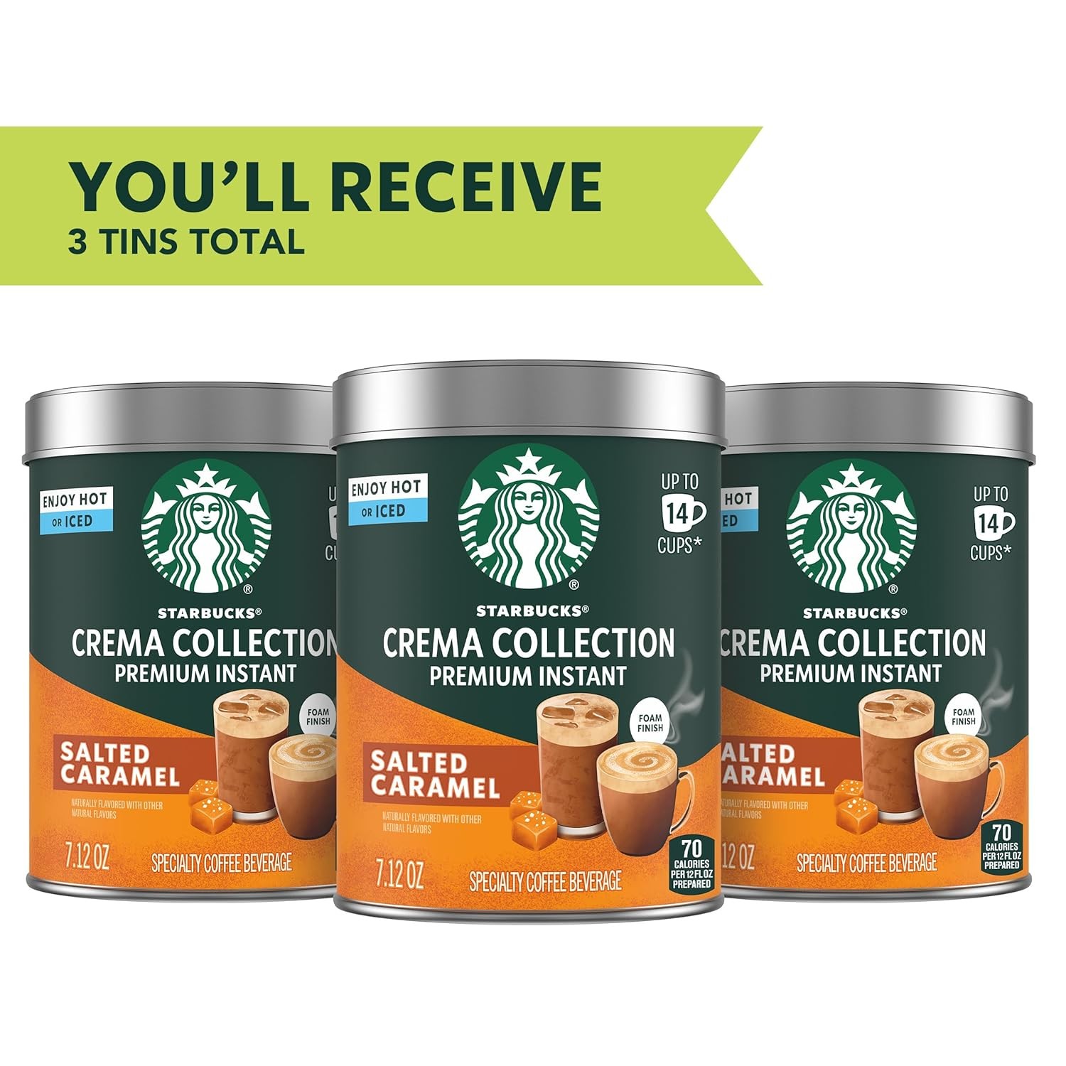 Starbucks Crema Collection Premium Instant Salted Caramel Flavored Instant...