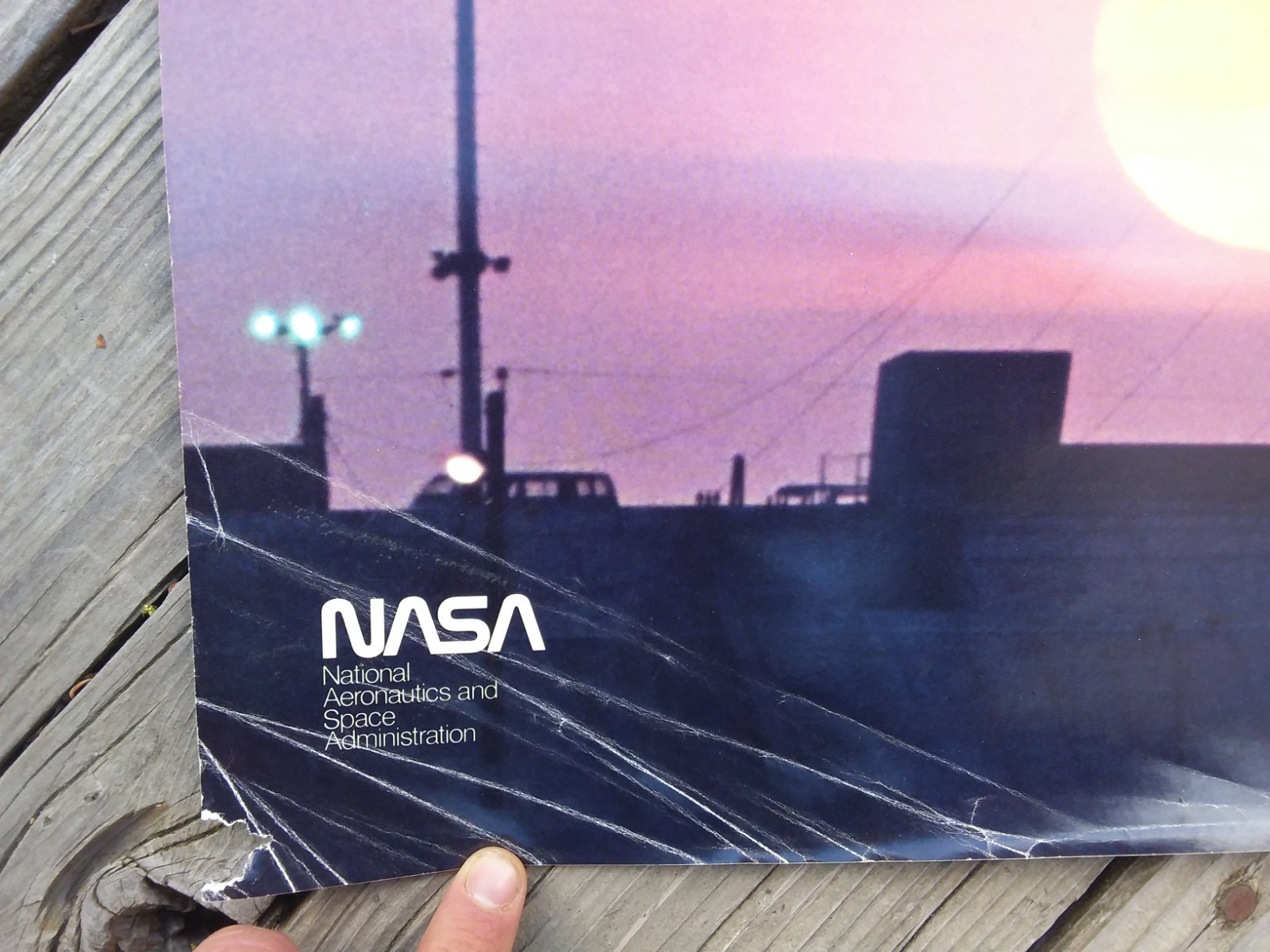 Vintage NASA Going 2 Work In Space Space Shuttle Poster Decor Collect