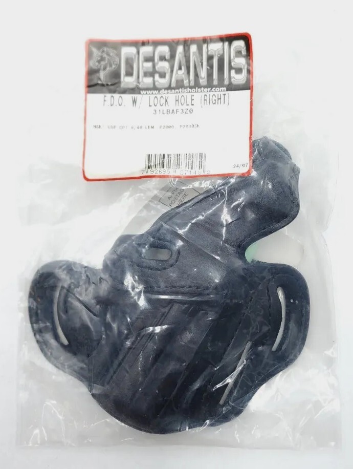 Desantis Holster RH Right Hand 31L F3 HK Heckler/Koch Black Leather Holster FDO