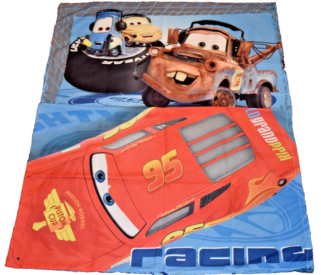 j9 !WOW! 1 Disney Pixar CARS Mater Microfiber reversible Pillow Case