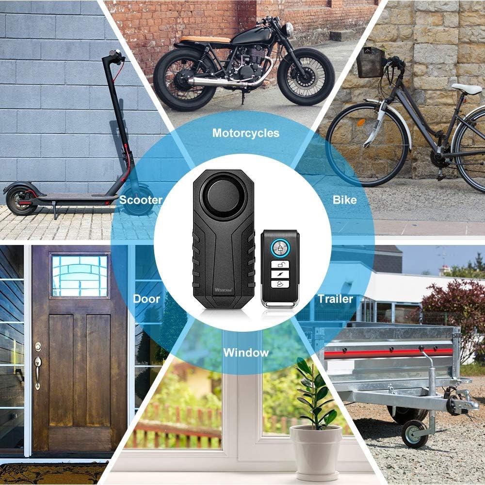 Bicycle Anti-Theft Alarm (with Remote Control) Two-Piece Set
