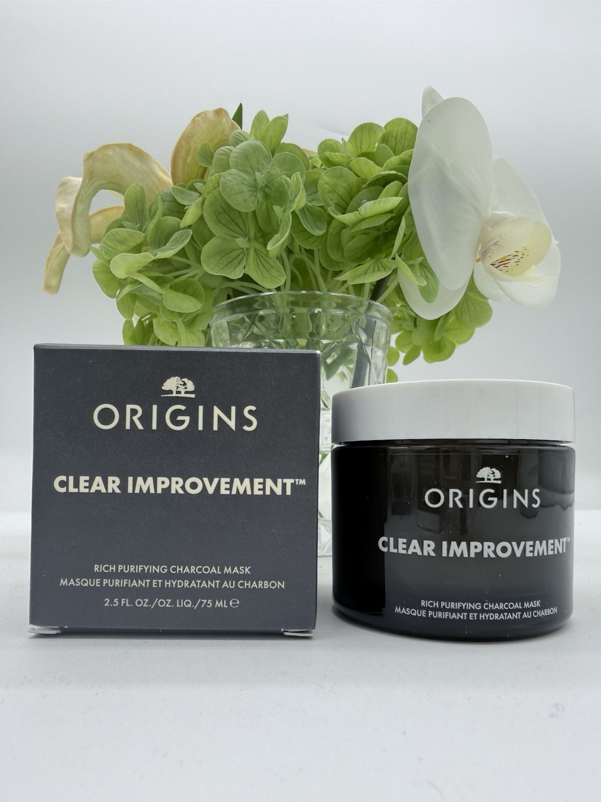 Origins Clear Improvement Rich Purifying Charcoal Mask Big Size 2.5oz / 75ml