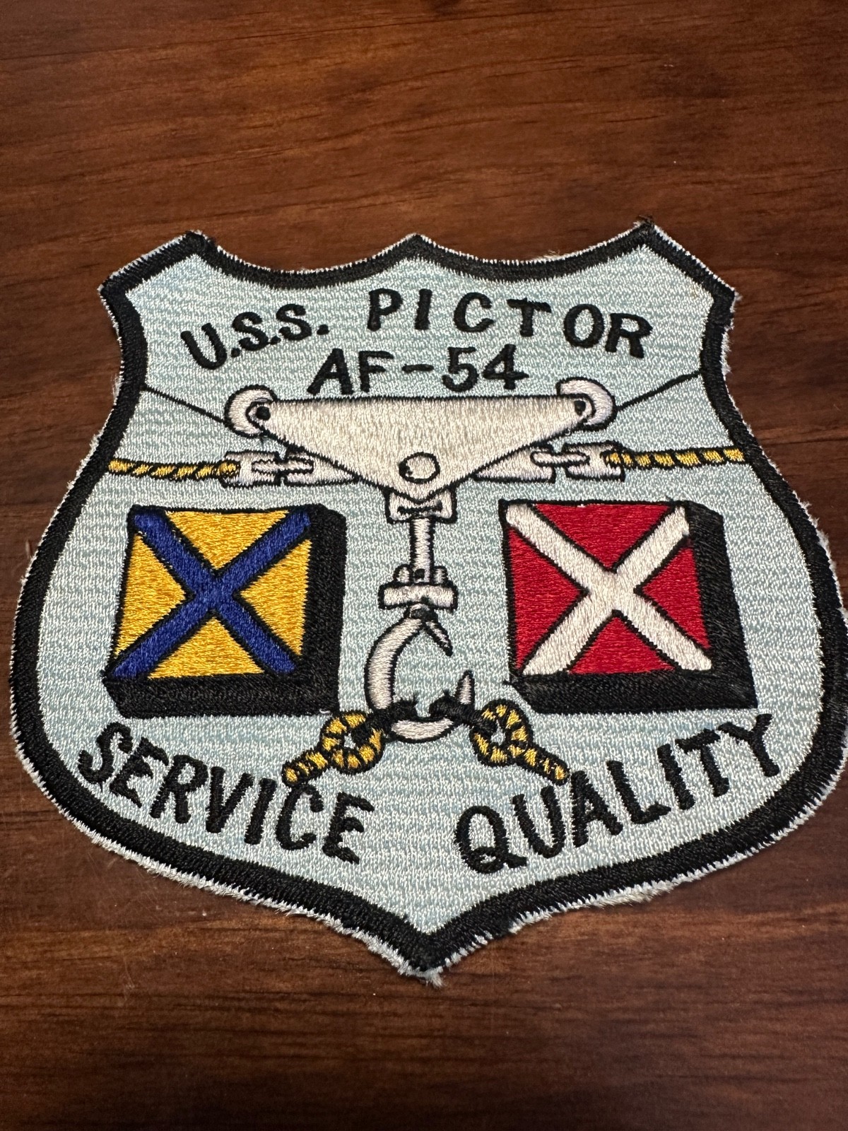 Vintage US Navy USS Pictor AF-54 Store Ship Patch