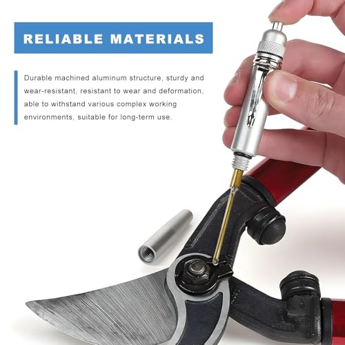 Precision Oiler, Aluminum Precision Oil Pen with Solid Needle & Pocket Clip,
