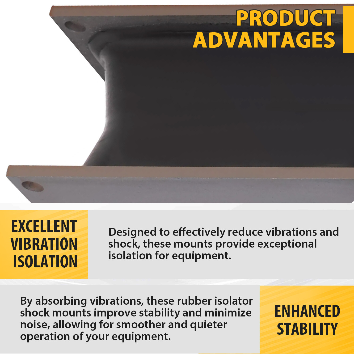 4 Pack Vibratory Compactor Rubber Shock Mounts For Stanley & Bobcat Hydraulic