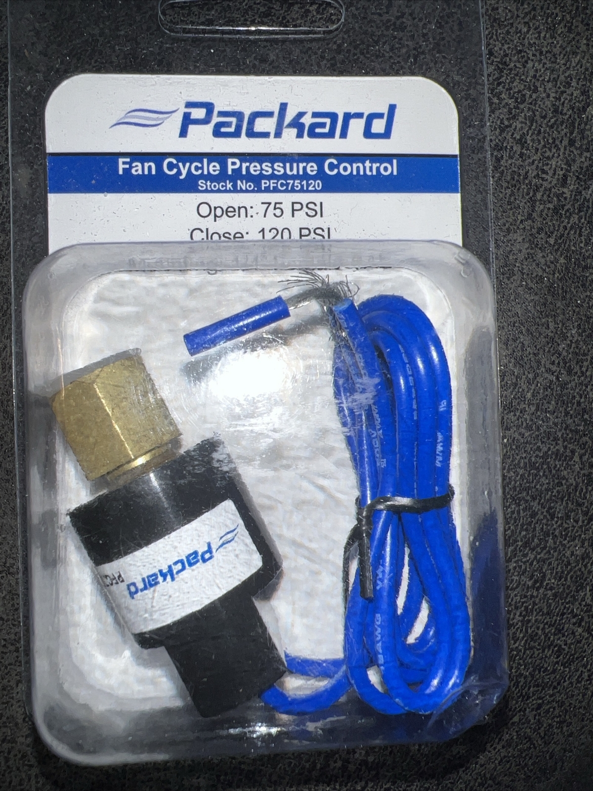 FAN CYCLE PRESSURE CONTROL, OPEN AT 75 PSI, CLOSE AT 120 PSI New! OEM PFC75120