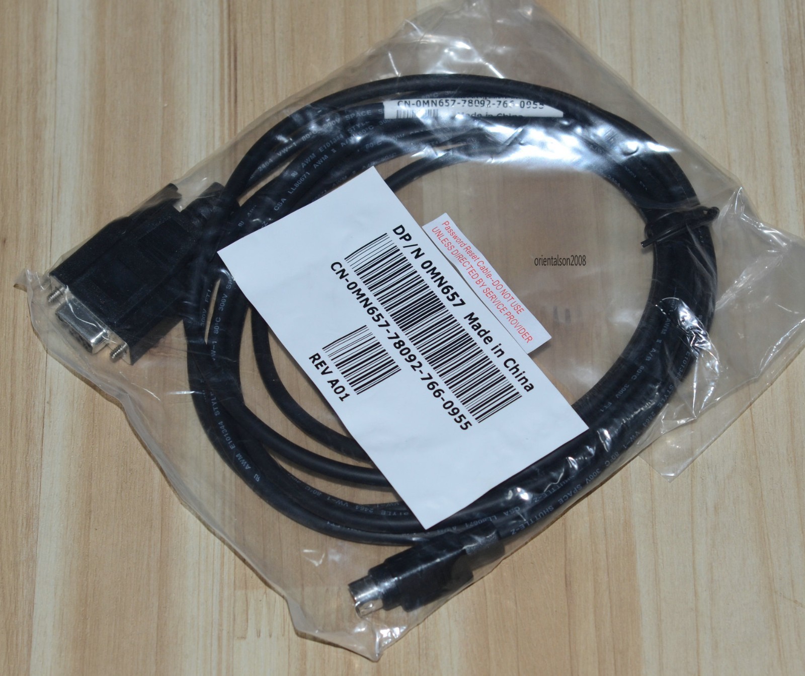 Dell Password Reset/Service Cable MN657 MD1200 MD1220 MD3200 MD3200i MD3600i