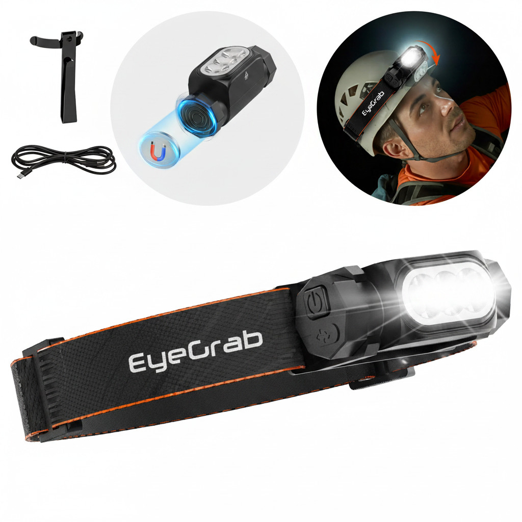 EyeGrab LED Headlamp Head Band Lamp Headlight Torch Flashlight Camping Light 1PC