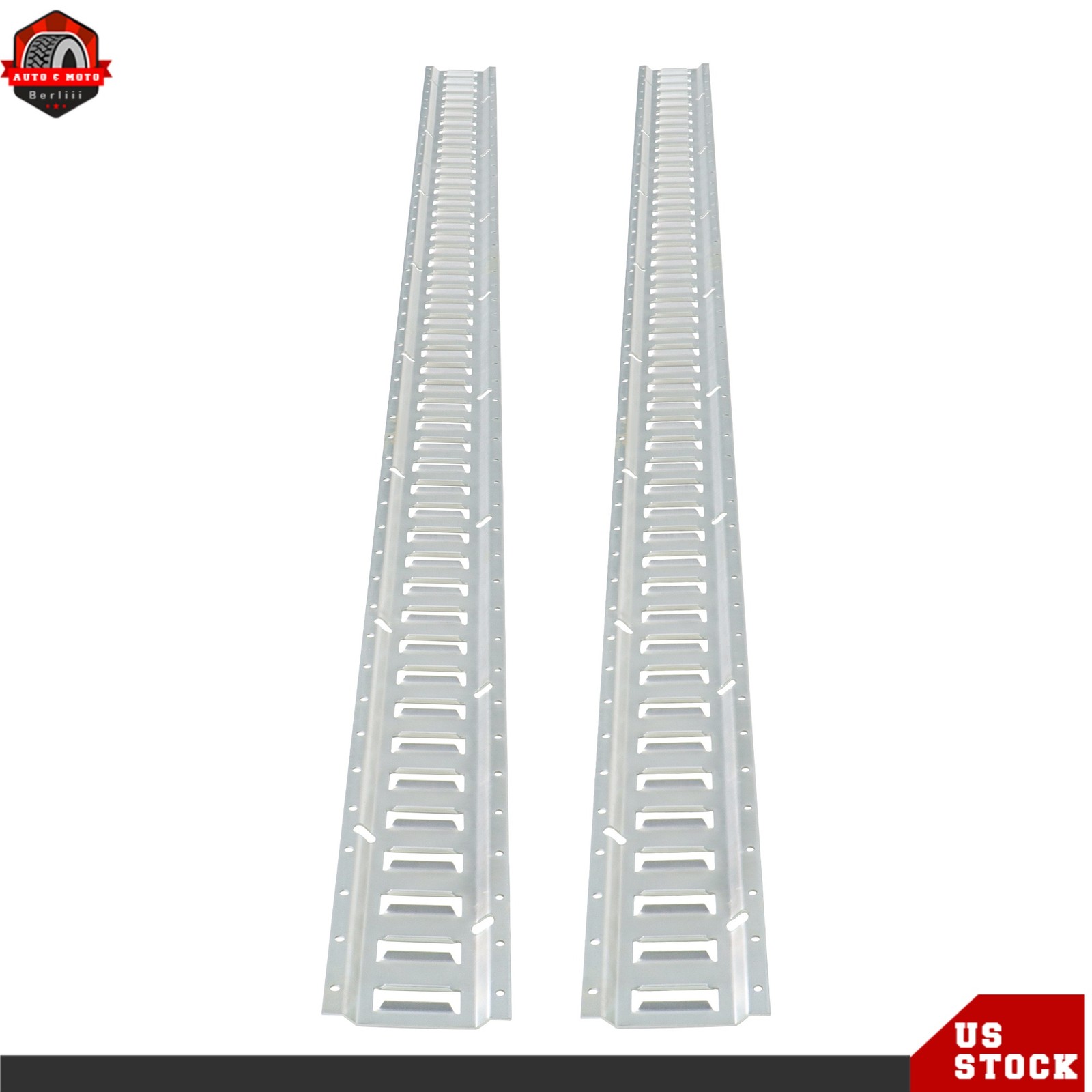 8' E Track Tie Down Enclosed Trailer 30 Pack With End Caps Straps Rings For ATV