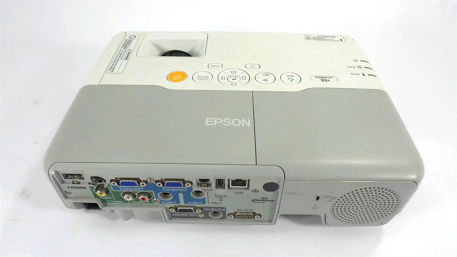 Epson PowerLite 93+ 3LCD Home Ciema Projector - Lamp Timer : 00 Hours
