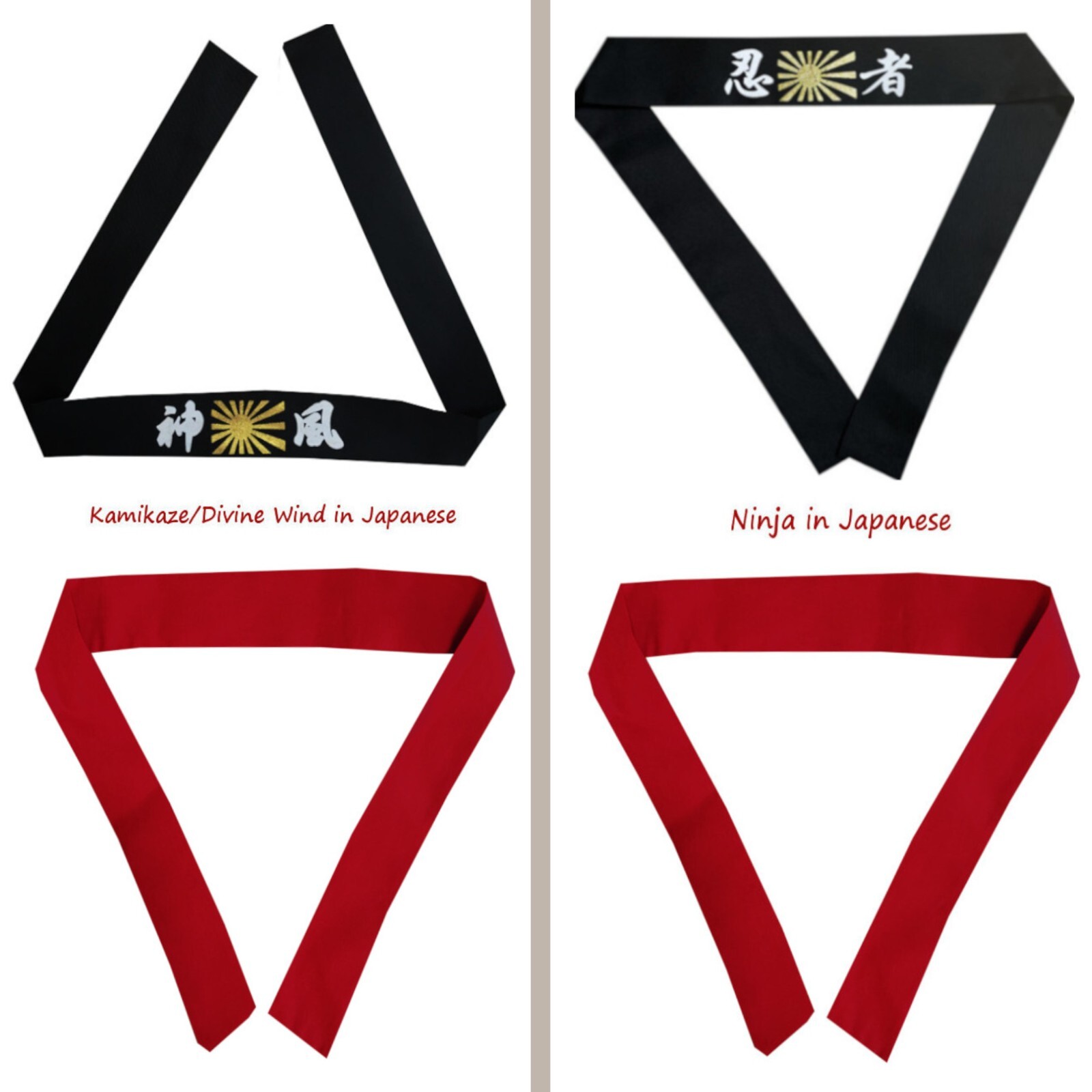 Hibachi Chef Headband Set Teppanyaki Grill Chef Headband Set Double-layer Fabric