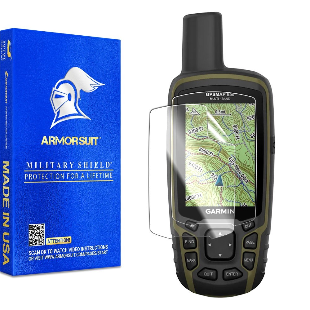 ArmorSuit MilitaryShield Screen Protector for Garmin GPSMAP 65s - Made in USA
