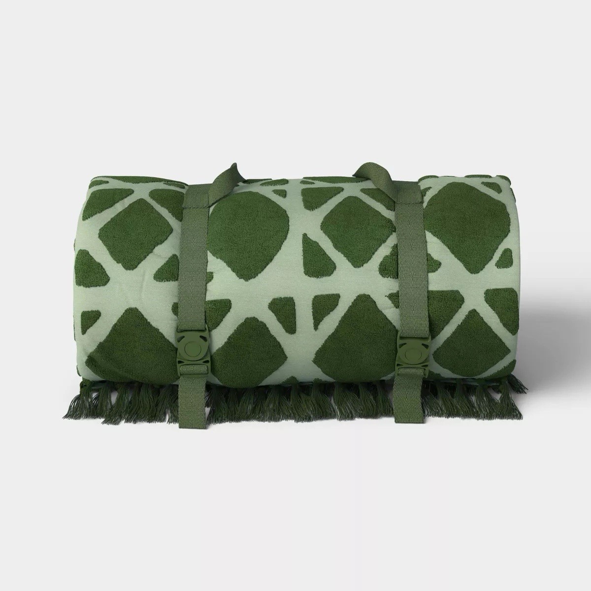 Threshold Outdoor Beach Picnic Blanket Green 80 x 60 in New