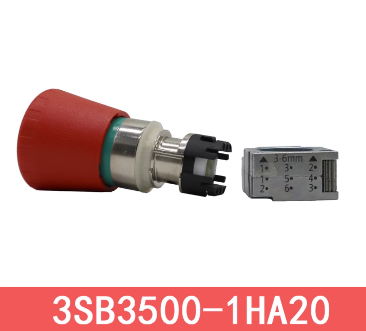 1pcs SIEMENS Emergency Stop Push Button Switch 3SB3500-1HA20