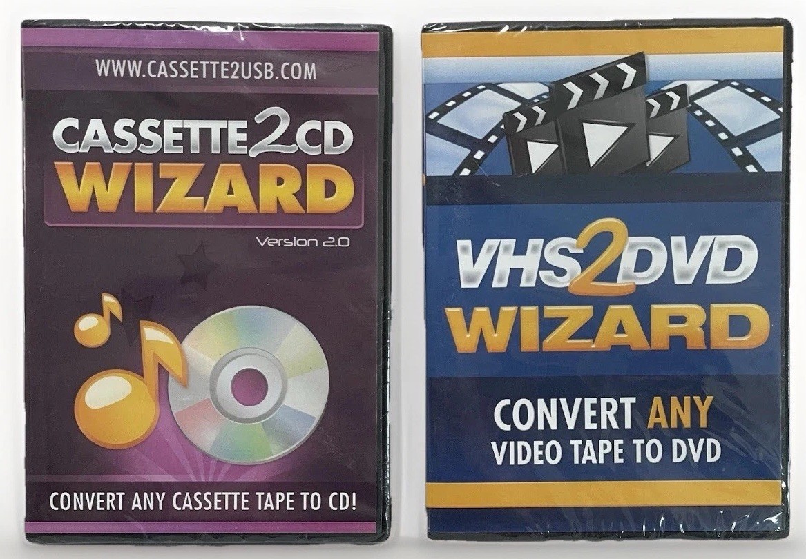 ClearClick VHS to DVD & Cassette to CD Wizard Software NEW SEALED Windows 8 7 XP