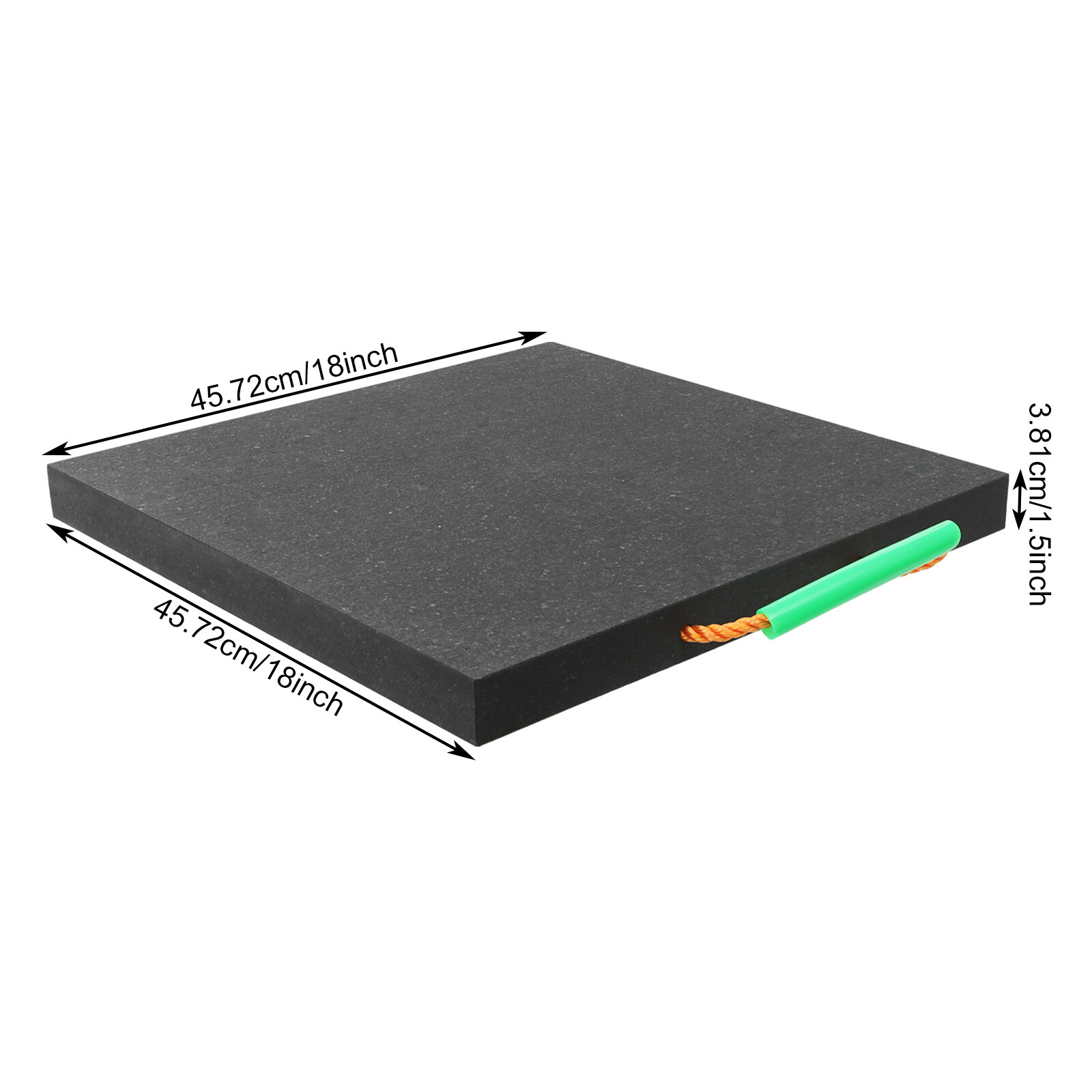 Medium Size Support Pad Heavy Duty Stabilizing Block Square Support Pad w/Handle