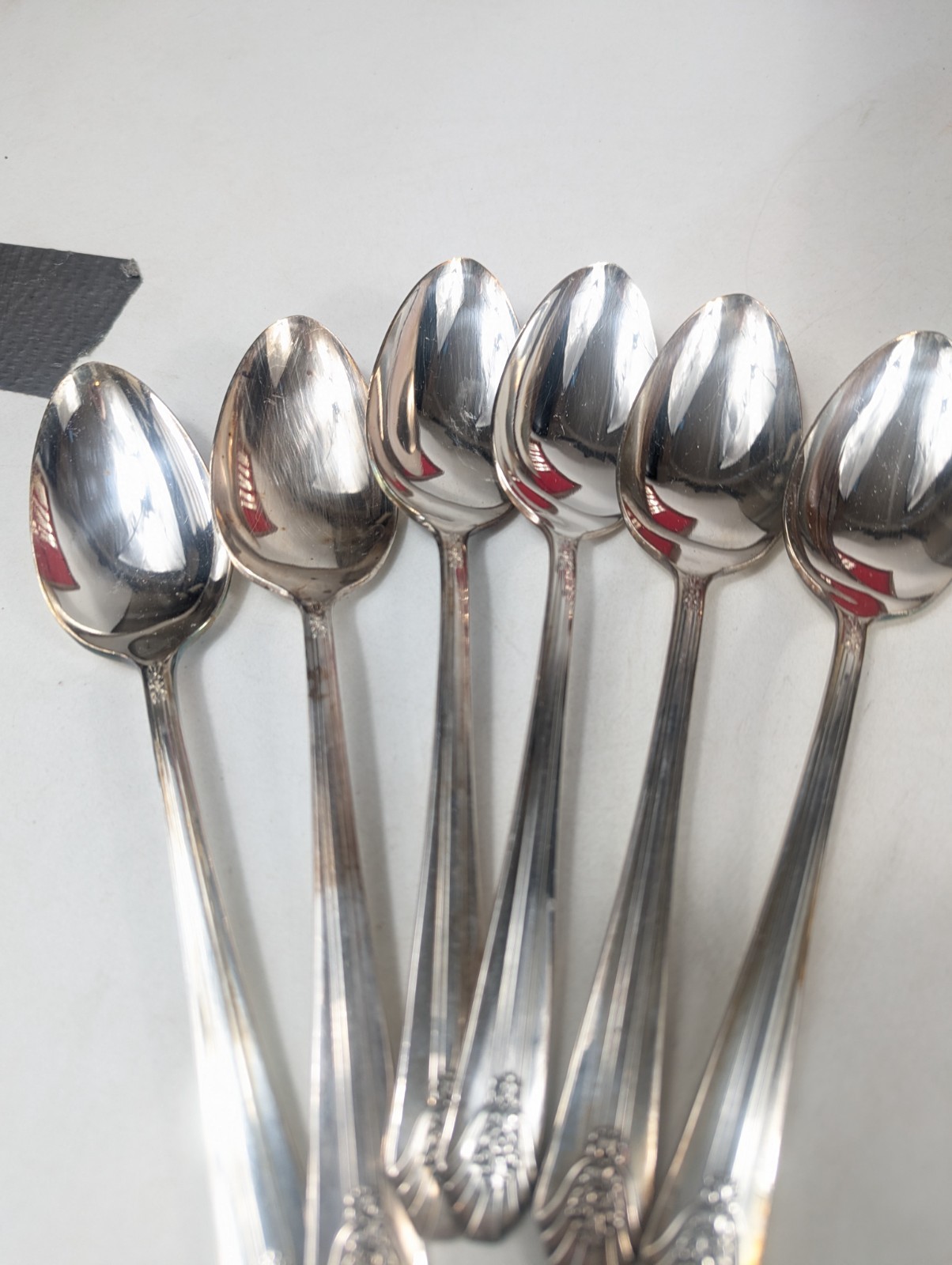 Rogers & Sons Lillianne Silverplate Flatware Silverware Set 43Pc Wood Case