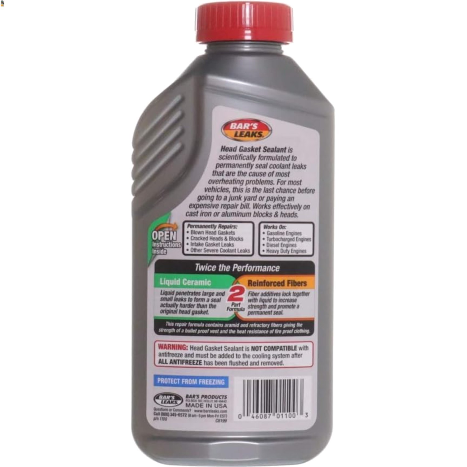 2-Part Head Gasket Sealant - 20 oz Liquid Ceramic for Superior Repairs