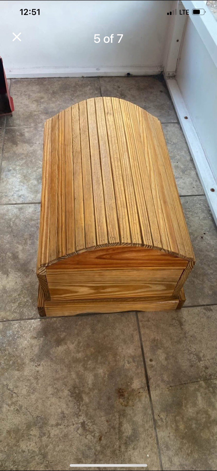 Beautifully Handmade Vintage Wooden Chest Includes unopened Lincoln Logs Blocks.