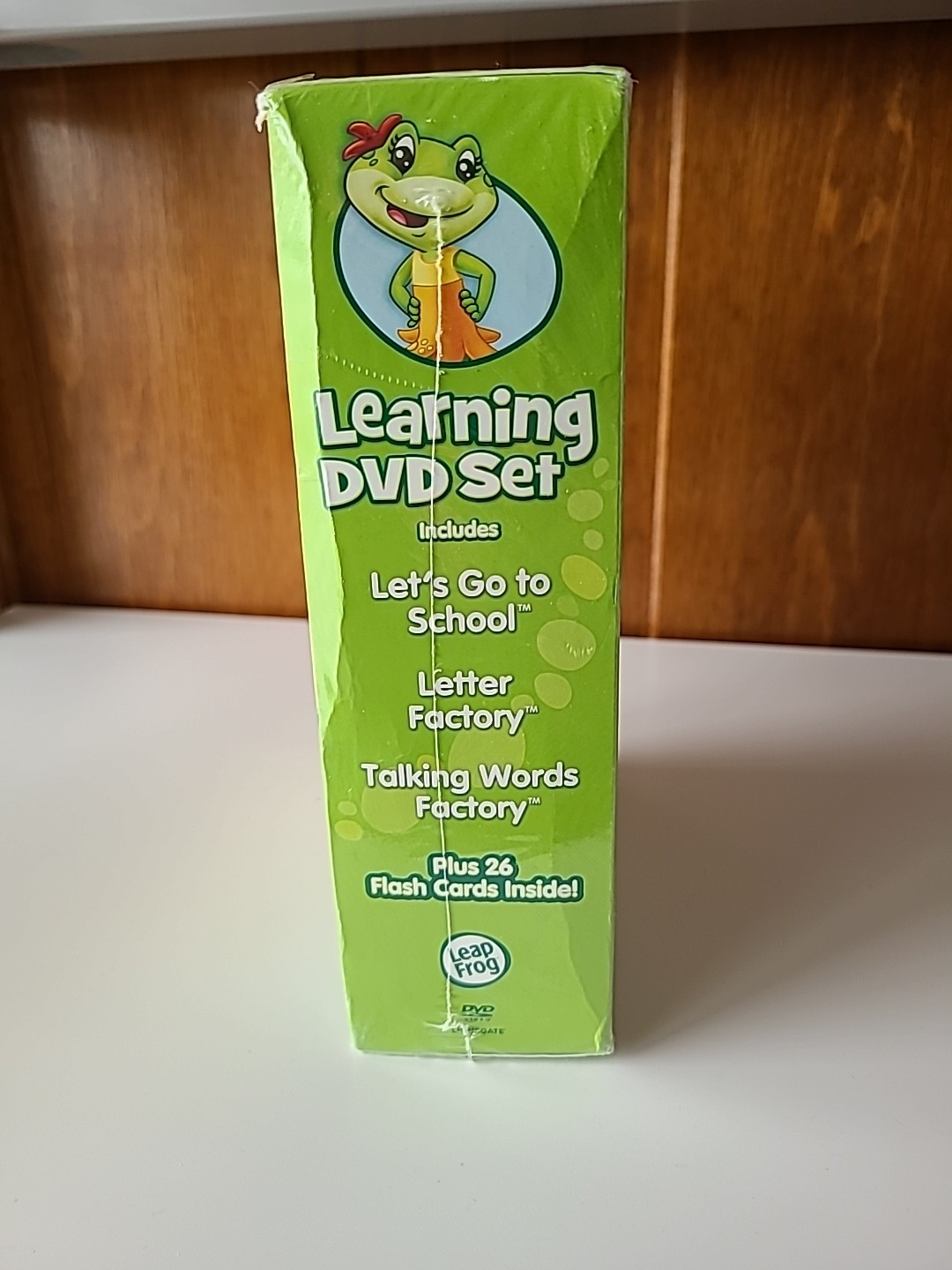 NIB, Leap Frog Learning 3 DVDs + flash Cards Ages 2-6