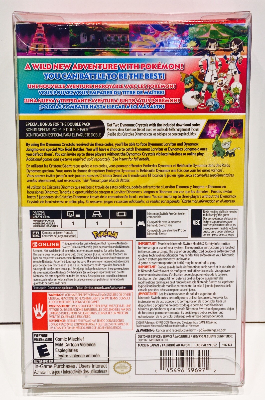 1 Box Protector Fits Some (NOT ALL!) NINTENDO SWITCH DOUBLE PACKS Read!!!