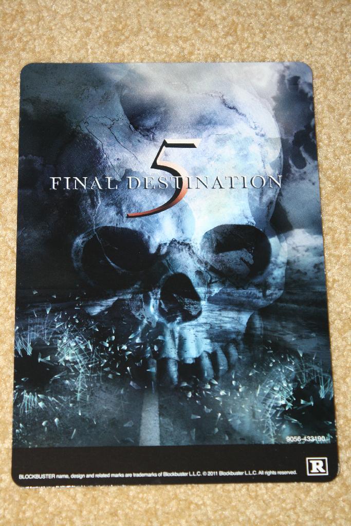 COLLECTIBLE FINAL DESTINATION 5 MINI POSTER
