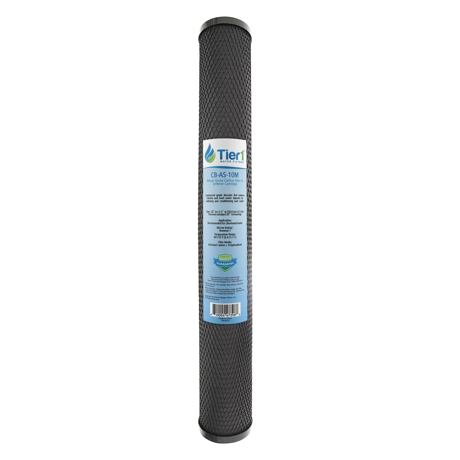 Tier1 Carbon and Anti-Scale 10 Micron Whole House Water Softening Cartridge.