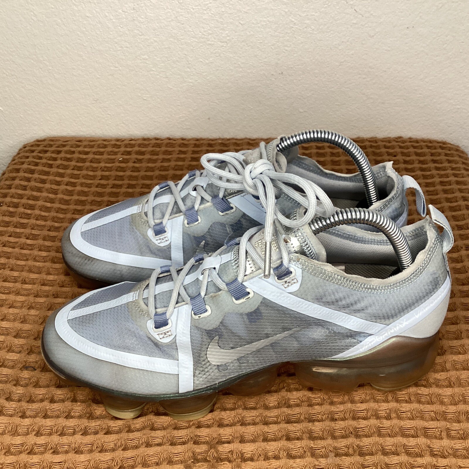 Nike AIR Vapormax 2019 Pure Platinum Blue AJ2617-001 GS Size 7Y Running Shoes