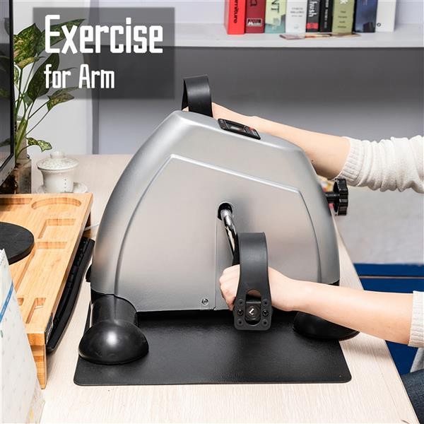 Home Mini Exercise Bike Hand & Foot Trainer Compact Indoor Fitness