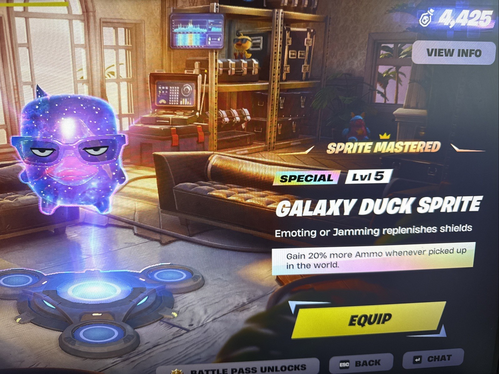 Fortnite Battle Royale Mastered Galaxy Duck Sprite