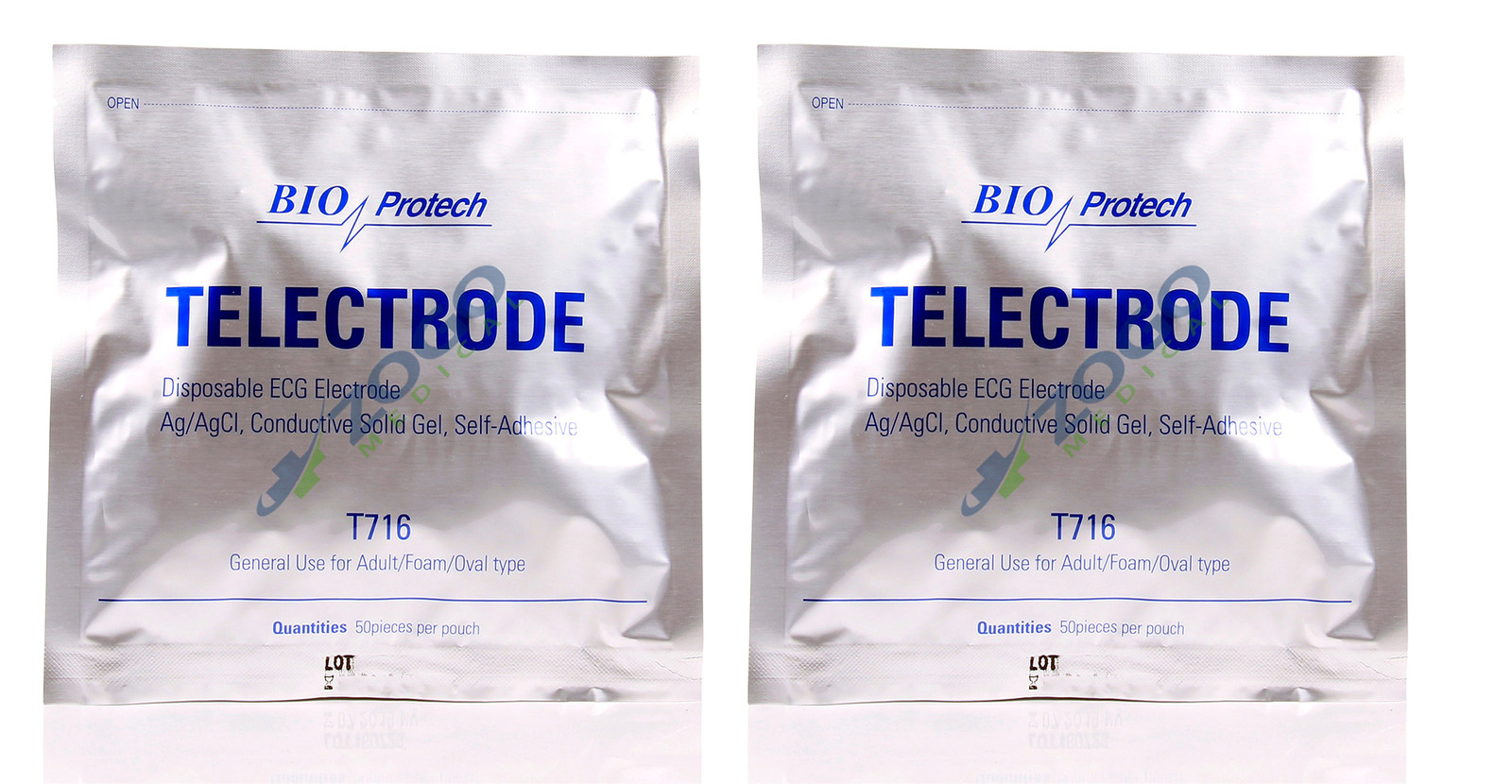 BioProtech T716 ECG Monitoring Foam Electrode - 50/PK- Pack of 2