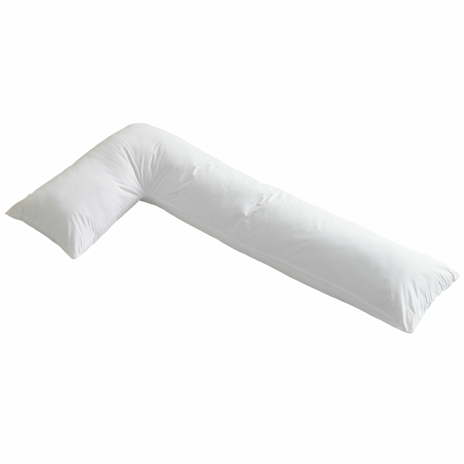 Cheer Collection Hypoallergenic L Shaped Pillow with Zippered Cover