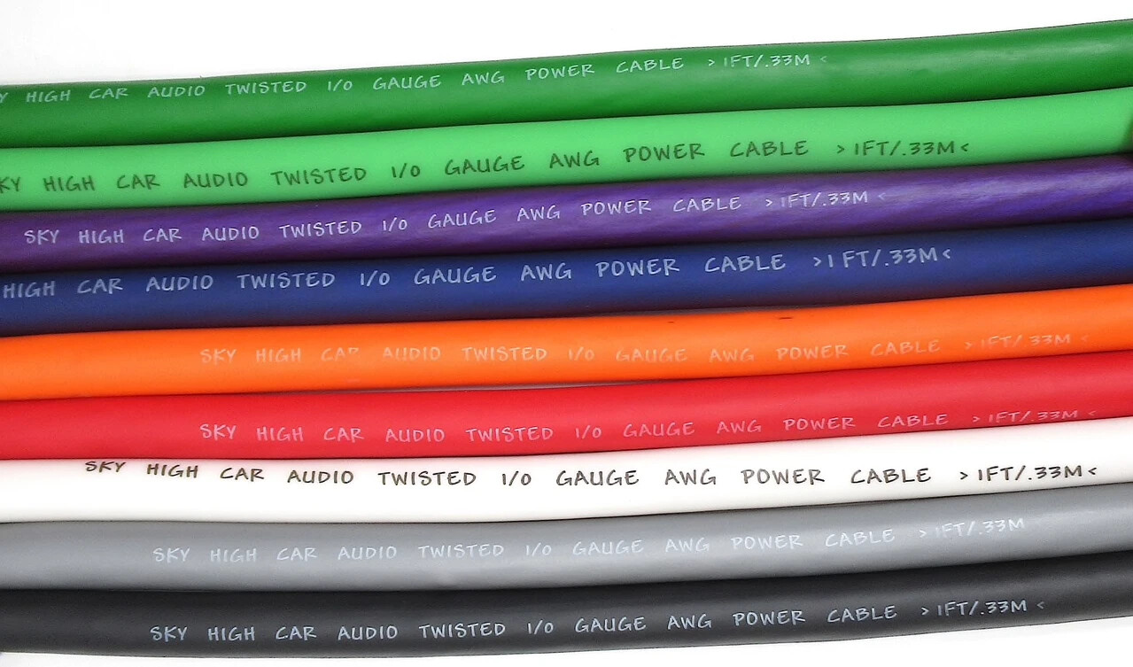 25 ft 2/0 Gauge OFC AWG SILVER Power Ground Wire Sky High Car Audio GA Feet