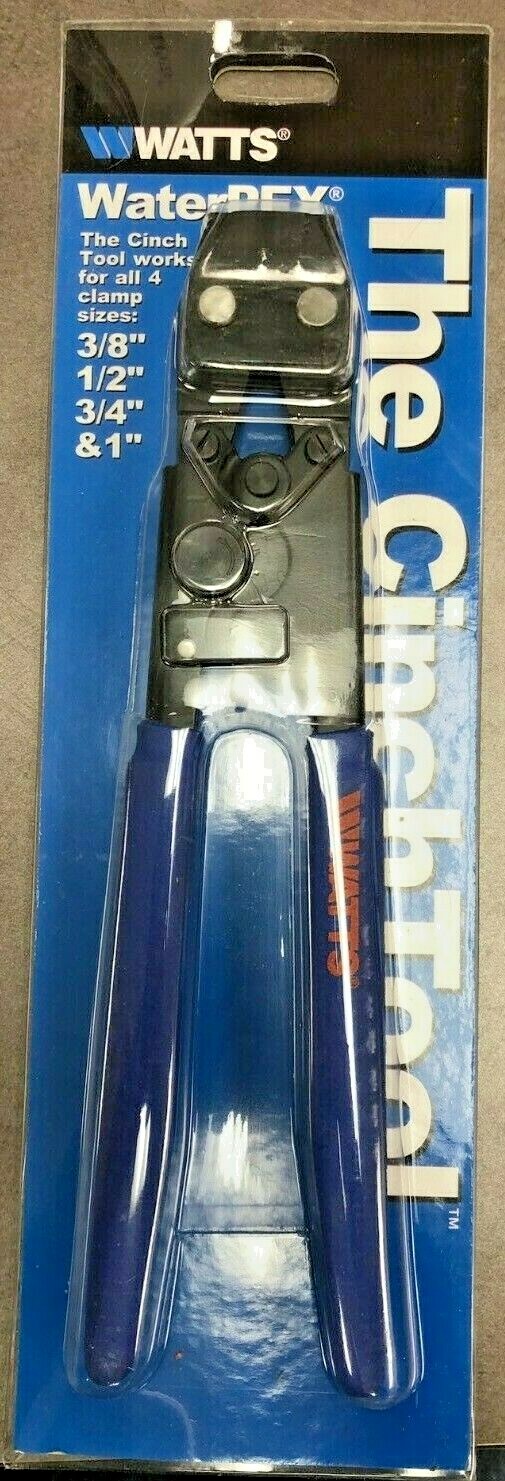 WATTS P-949 3/8", 1/2", 3/4", 1" RATCHETING PEX CINCH CLAMP TOOL 0959155