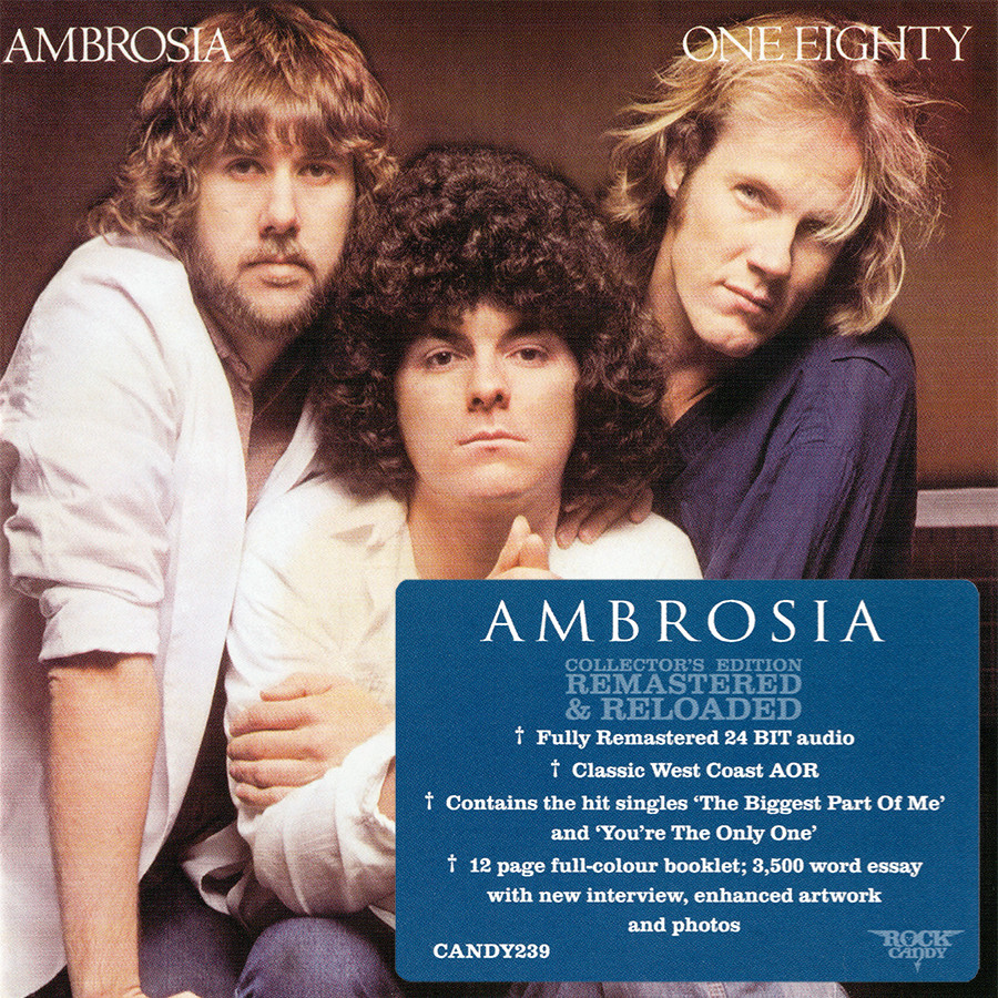 Ambrosia ~ One Eighty (1980) CD 2014 Rock Candy Records UK •• NEW ••