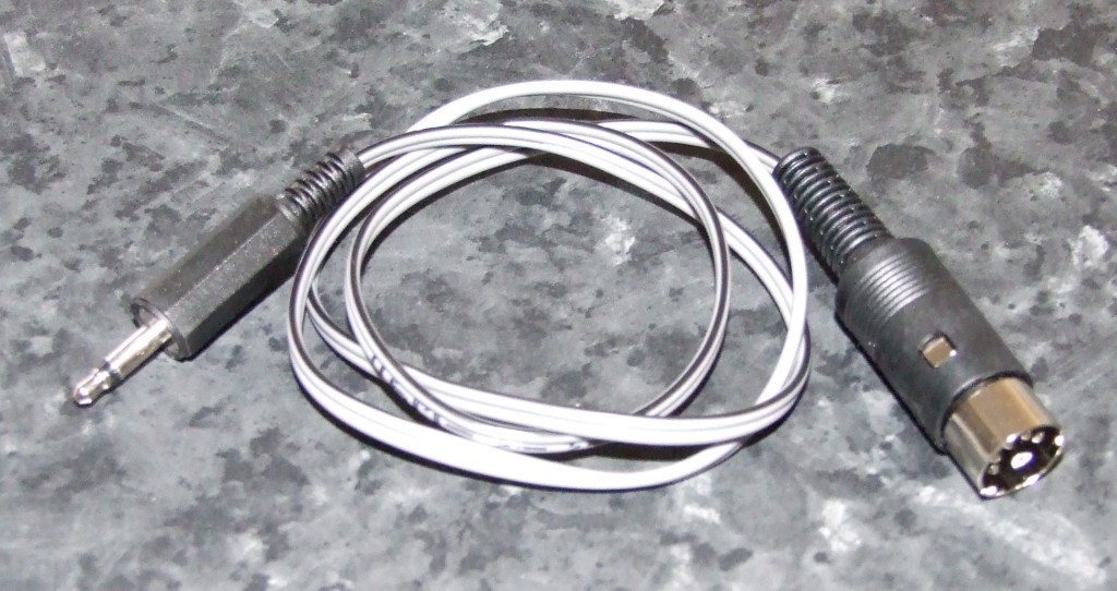 Sound output cable for Tandy TRS-80 Radio Shack Model I 1 3 III 4 4D