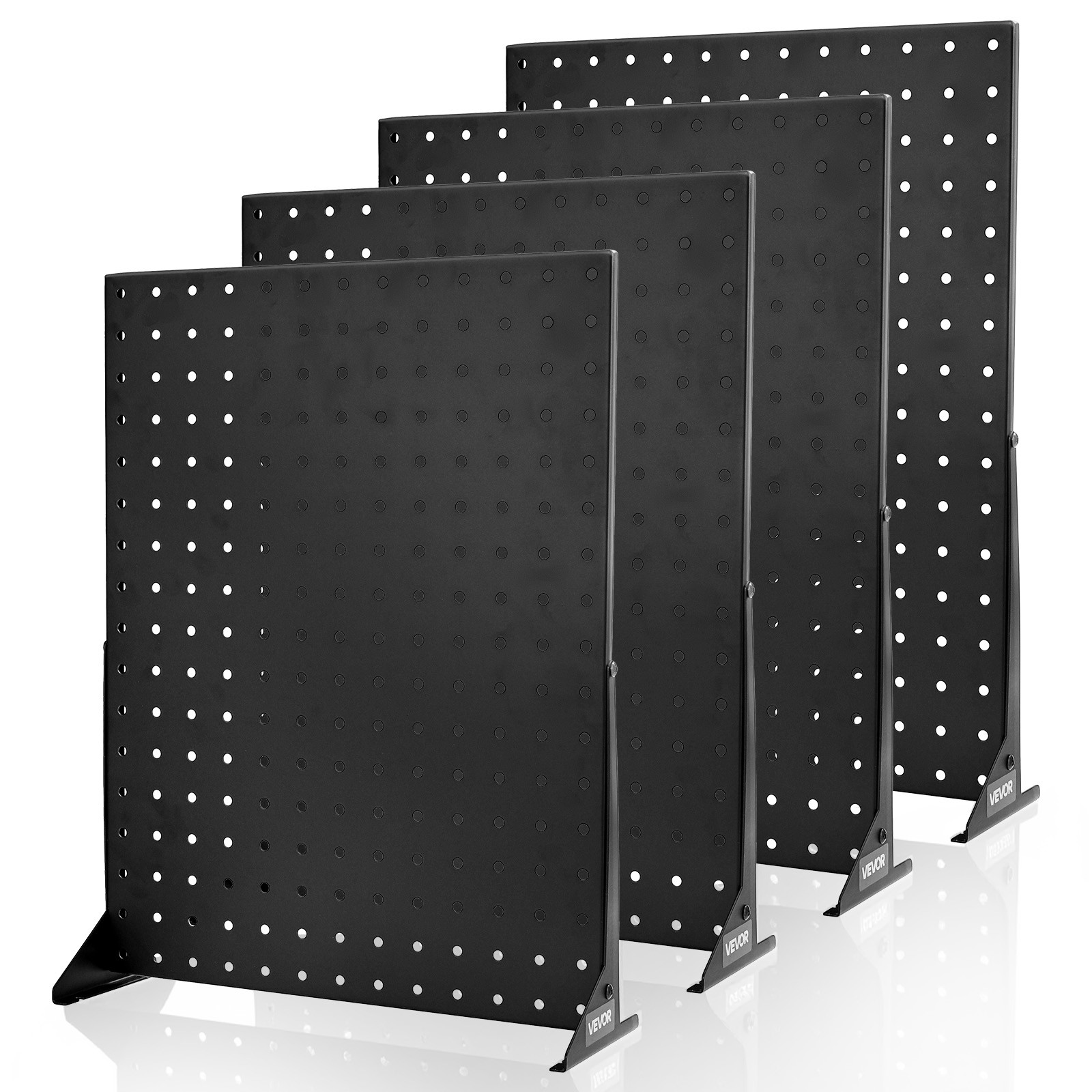 VEVOR Pegboard Display Stand 17 x 13 in Tabletop Pegboard Panels Display Black