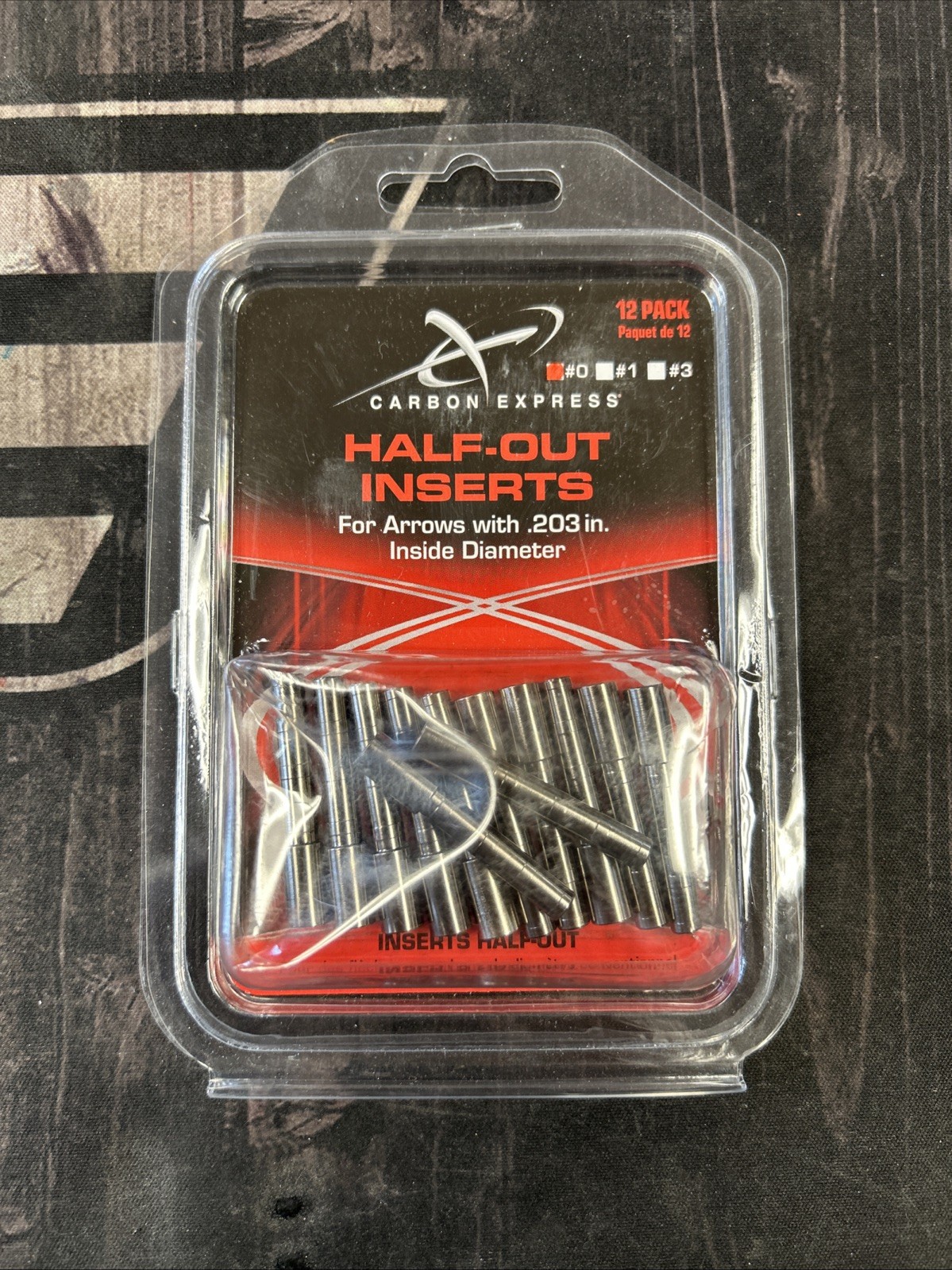 Carbon Express Half Out Inserts .203” #0