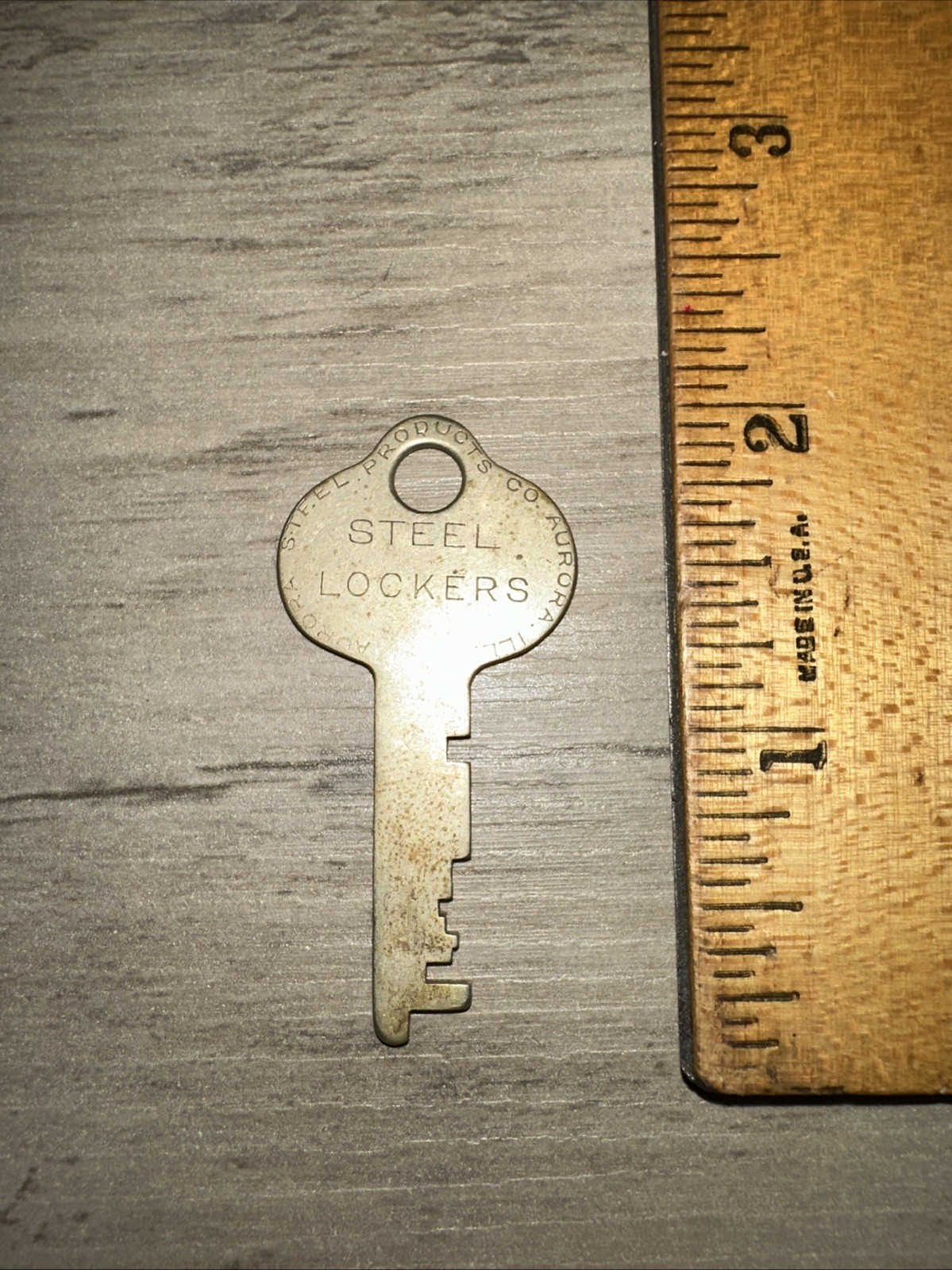 Vintage Key: Aurora Steel Products Co. Steel Lockers #ASP 76