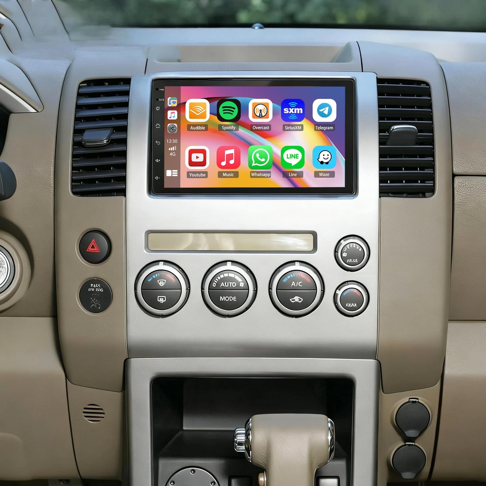 Car Stereo Radio with Wireless Carplay Android Auto for Treeano 2005-2010