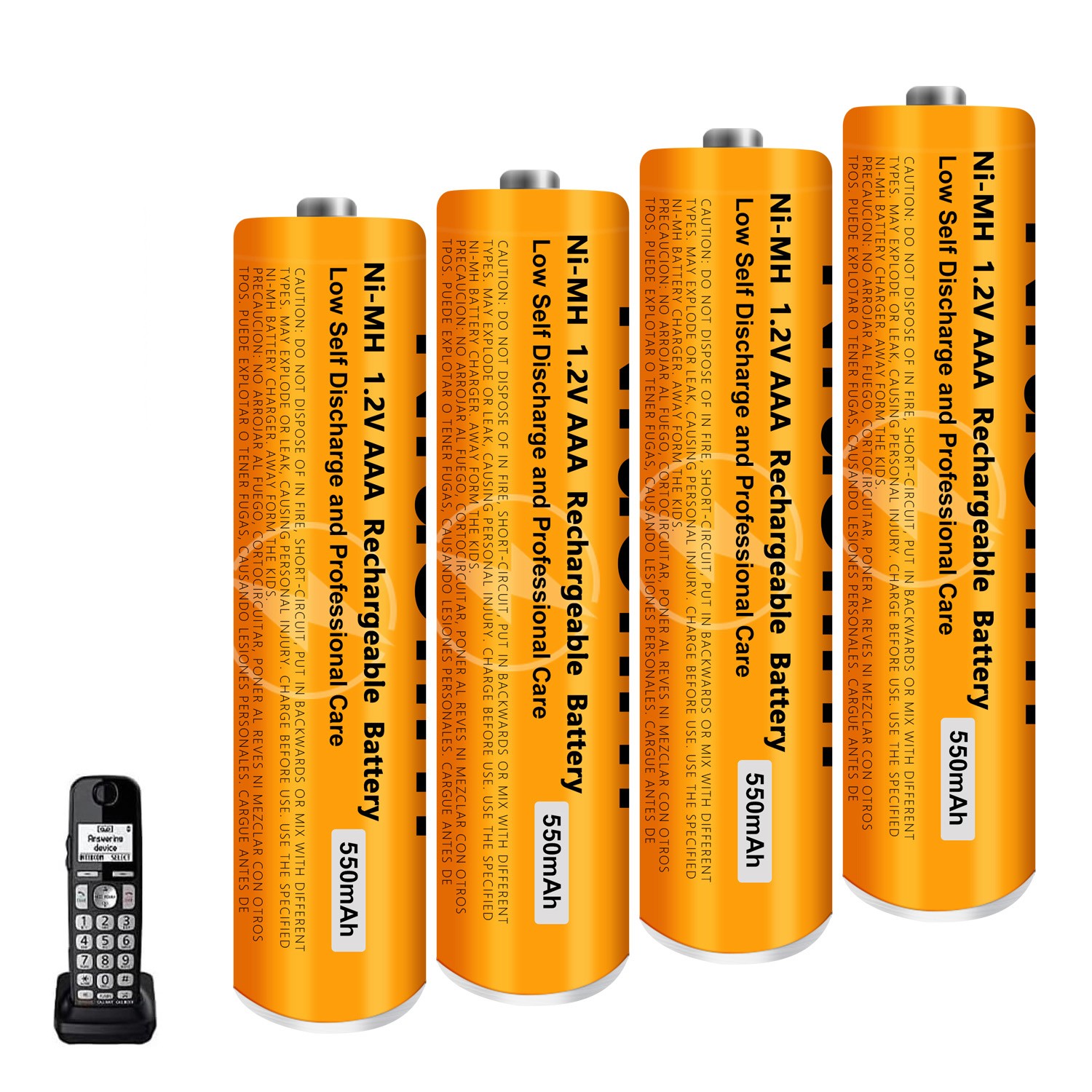 4/6/8 NI-MH AAA Rechargeable Battery 1.2V 550 MAh for Console Controller Headset