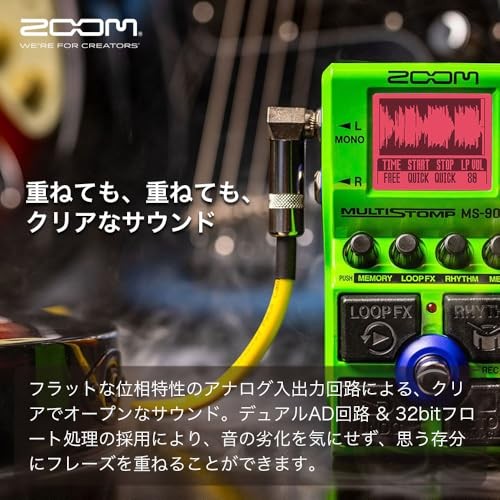 ZOOM MS-90LP Plus MultiStomp Looper 32 Bit Float 90 Min 100 Memory Green New